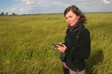 Lokalizacje monitorowanych gatunków nanosi się do odbiornika gps